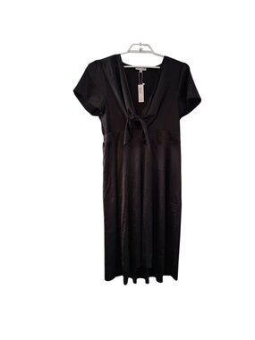 Baltic Born nwt Poppy satin midi dress womens XXL black